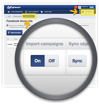 Facebook Ads campaigns import