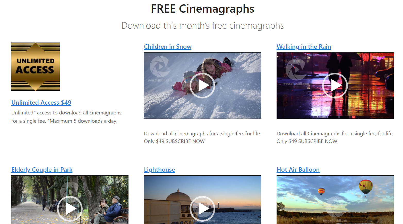 Free stick video platform Clipstill