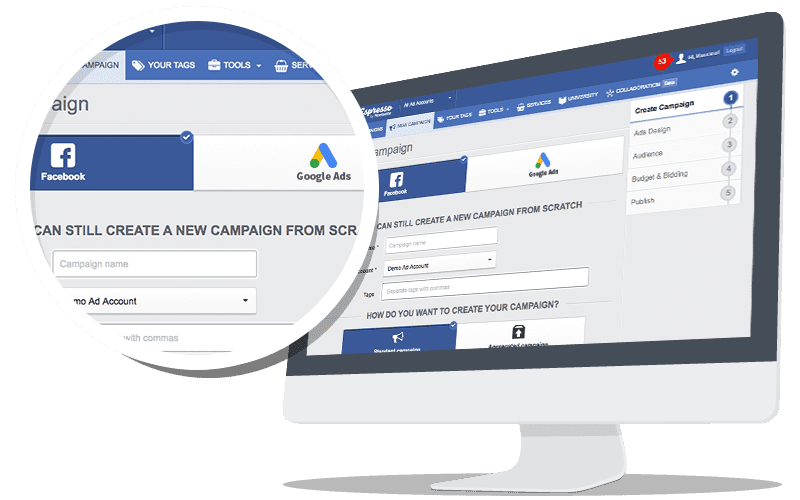 Create Campaign Facebook Adwords